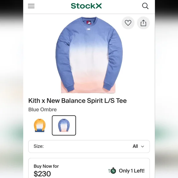 Kith x New Balance Spirit L/S Tee